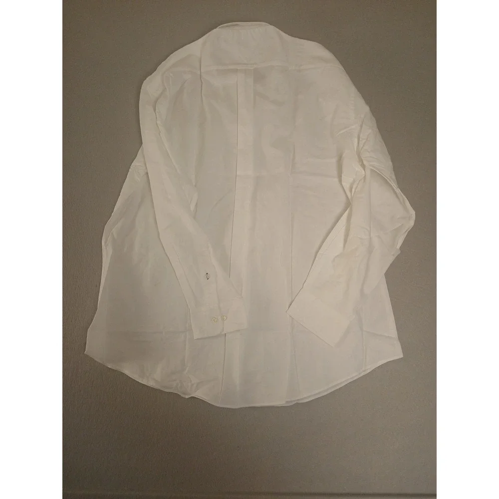 Vintage '90's Tommy Hilfiger White Button Down Shirt Size 16.5-34/35 Lion Crest - Picture 6 of 8